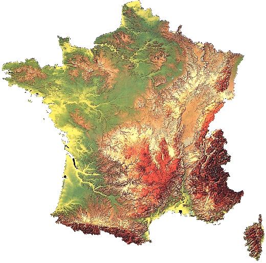 France Relief Map Stock Illustration Illustration Of 3329