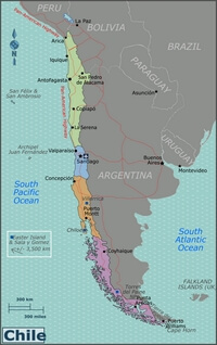 Large map Chile