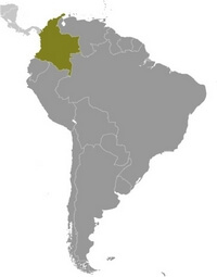 Map Colombia location