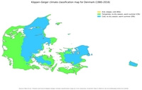 Map Denmark climate