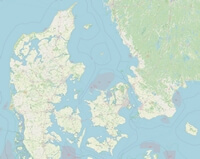 Large map Denmark