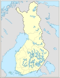 Finland blank map