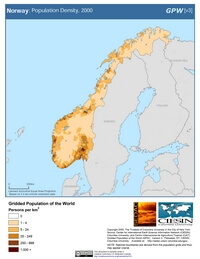 population map Norway