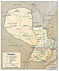 Map Paraguay