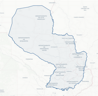 Map Paraguay simple