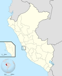 Map Peru blank