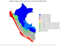 Map Peru climates