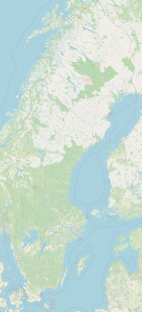 Detailed Map Sweden