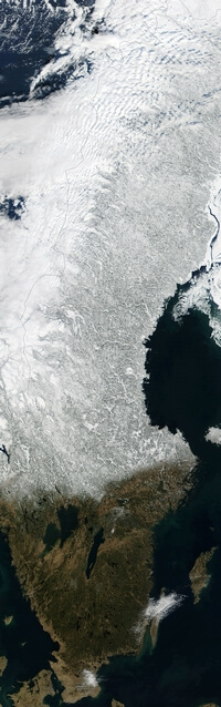 Satellite image Sweden