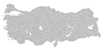 Blank map Turkey