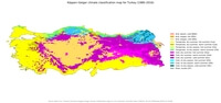 Climate map Turkey