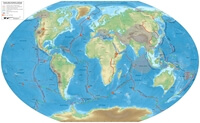 World map tectonic plates