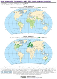 world map children elderly